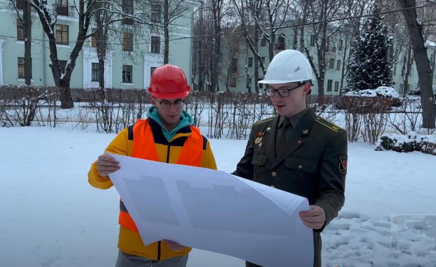 Выпускной курс инженеров-строителей военно-технического факультета БНТУ представил свой выбор будущей профессии – военный строитель